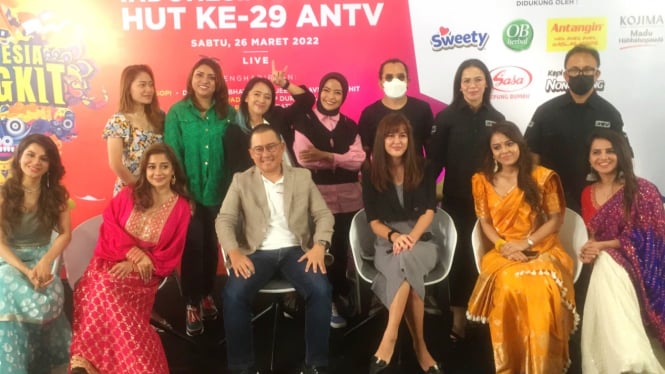 Konferensi pers HUT ANTV ke-29 di Ecopark Ancol, Jakarta