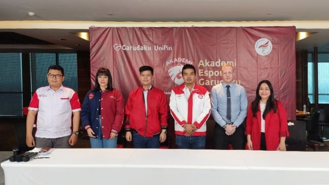 Konferensi pers Akademi Esports Garudaku