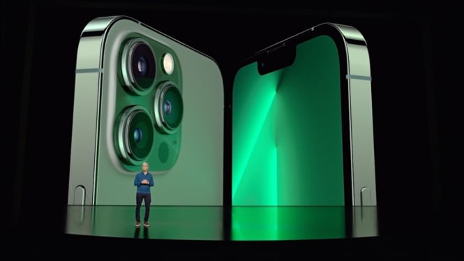 iPhone 13 Pro alpine green.