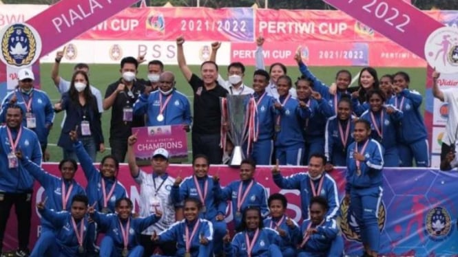 Papua juara Piala Pertiwi 2021/22