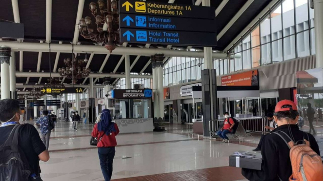 Terminal 1 Bandara Soekarno-Hatta, Tangerang.