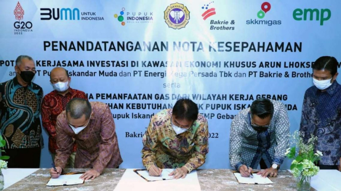 MoU pengadaan gas dari EMP ke Pupuk Iskandar Muda.