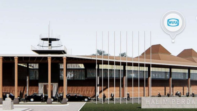Penampakan desain baru Bandara Halim Perdanakesuma.