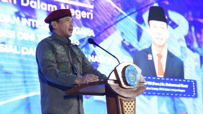 Ketua Dewan Analisis Strategi BIN Letjen TNI (Purn) Muhammad Munir di IPDN