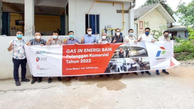 Gas In PGN ke pelanggan industri di Kota Batam.