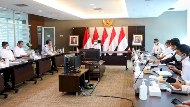 Pertemuan Kemensos dengan LKPP, Jakarta (31/3)