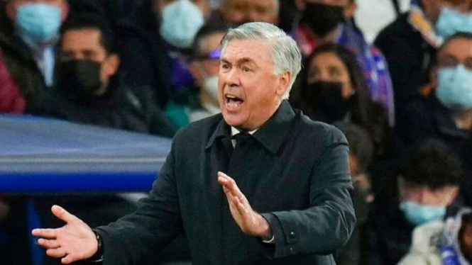 Pelatih Real Madrid, Carlo Ancelotti.