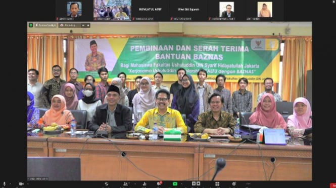 Baznas Berikan Bantuan Program Scholarship IKALFU UIN Jakarta