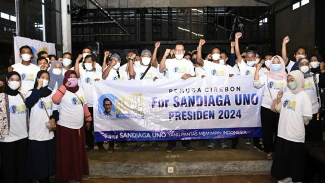 Relawan di Cirebon dukung Sandiaga Uno maju jadi capres 2024