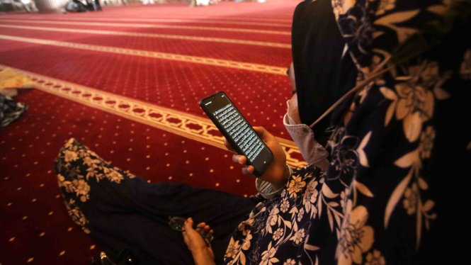 Kegiatan Bulan Puasa Ramadhan di Mesjid Istiqlal Jakarta Pusat.