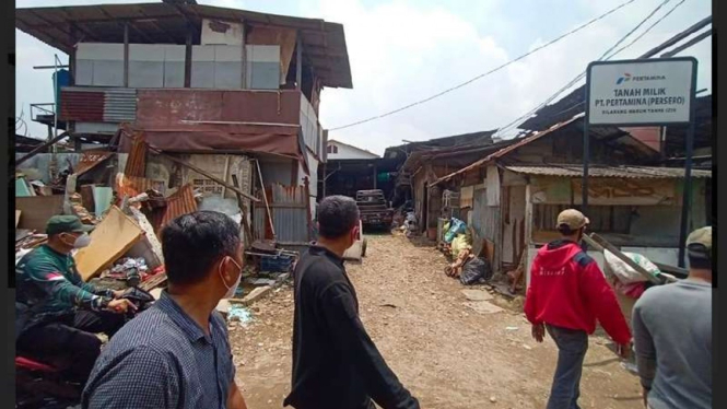 Lahan milik Pertamina di Pancoran, Jakarta Selatan