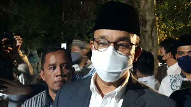 Gubernur DKI Jakarta, Anies Baswedan, saat di UGM, Yogyakarta.