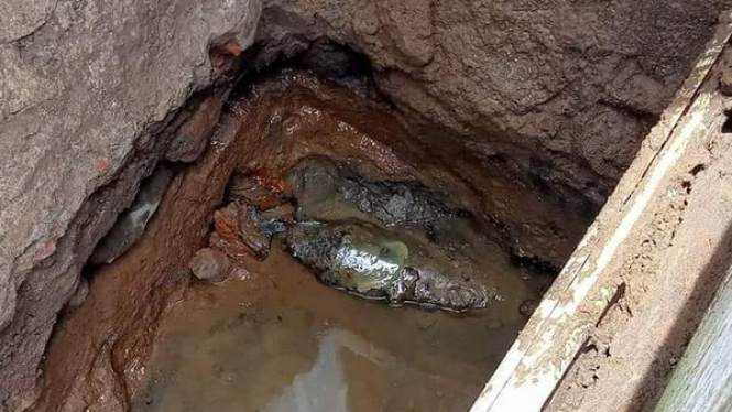 Mortir yang ditemukan di Minahasa Utara.