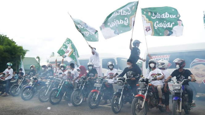 Relawan Saga terima deklarasi komunitas di Mesuji Lampung untuk Ganjar Pranowo.