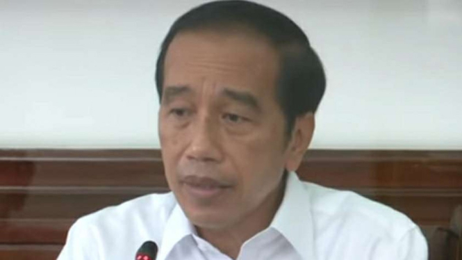 Presiden Jokowi saat rapat persiapan Pemilu dan Pilkada Serentak 2024.