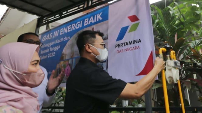 PGN lakukan Gas In ke pelanggan perumahan di Batam.