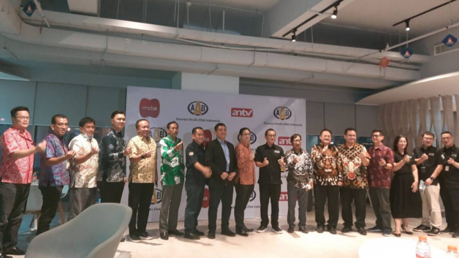 Kunjungan Asosiasi Analis Efek Indonesia (AAEI) ke kantor ANTV