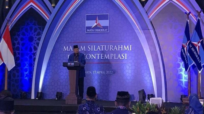 Ketua Majelis Tinggi Partai Demokrat Susilo Bambang Yudhoyono (SBY)  