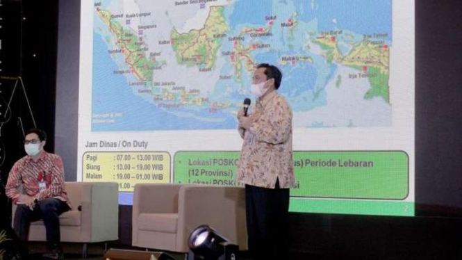 Kepala Pusat Meteorologi Maritim BMKG Eko Prasetyo saat memperkenalkan Ina-MaRFest untuk mendukung keselamatan transportasi laut