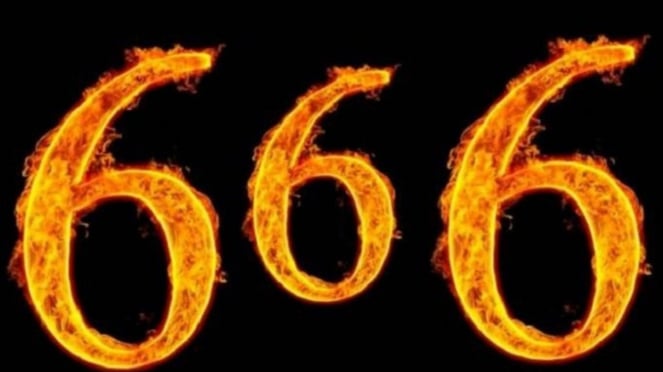 Angka 666 dipercaya sebagai angka setan