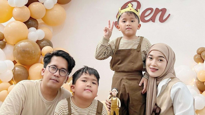 Potret perayaan ulang tahun anak Ririe Fairus dan Ayus Sabyan