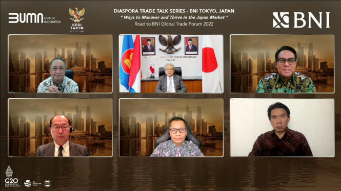 BNI melakukan penandatanganan Nota Kesepahaman Kerjasama Diaspora Lending Arumia Co.Ltd, Osaka Achmad Arifin. 