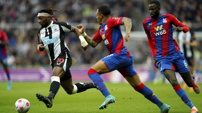 Allan Saint-Maximin tampil dalam laga Newcastle United vs Crystal Palace