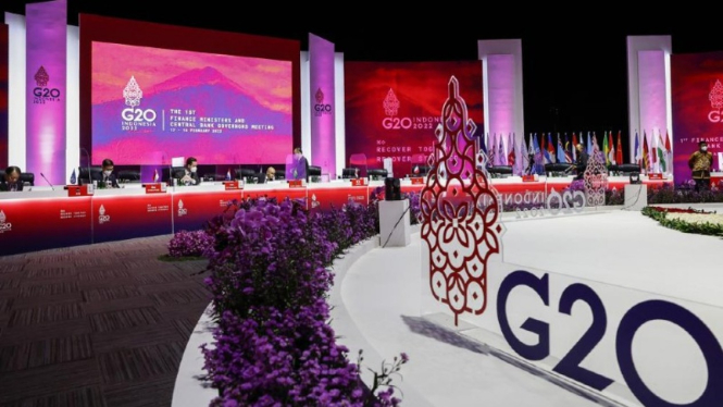 Pertemuan para menteri keuangan G20. (Ilustrasi)