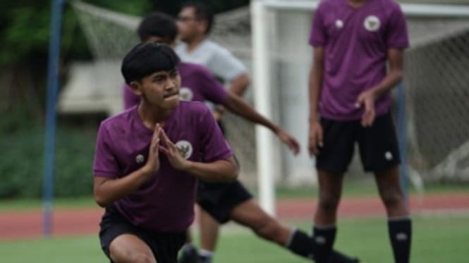 Latihan Timnas Indonesia U-16