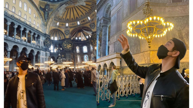 Jinyoung GOT7 kunjungi Masjid Hagia Sophia di Istanbul, Turki