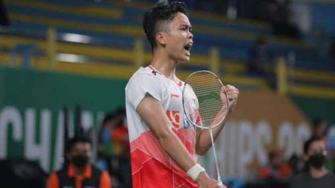 Tunggal putra Indonesia, Anthony Sinisuka Ginting.