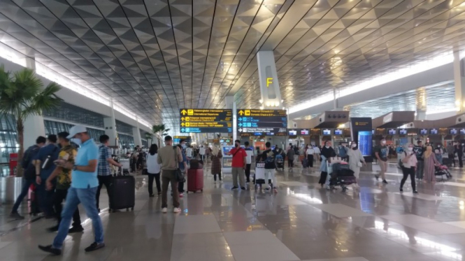 Area domestik Terminal 3, Bandara Soekarno Hatta.