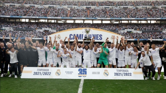 Real Madrid juara LaLiga 2021/22.