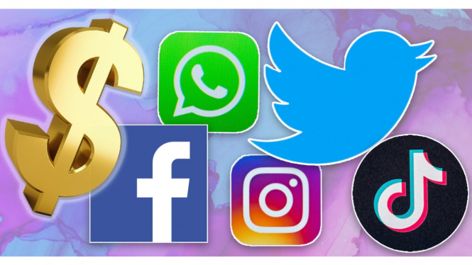 Facebook, Instagram, TikTok, Twitter, dan WhatsApp.