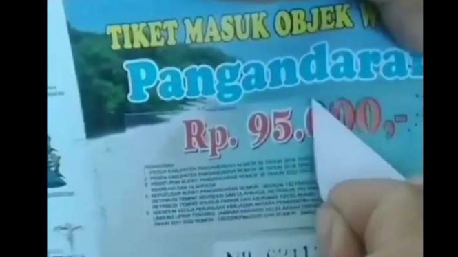 Viral tiket masuk Pantai Pangandaran yang melonjak