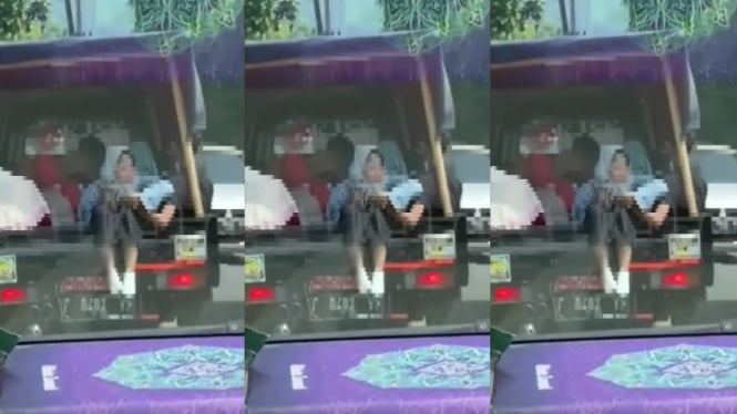 Viral Cowok Mesum di Atas Mobil Pick Up  