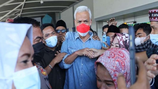 Gubernur Jawa Tengah Ganjar Pranowo ke Makassar