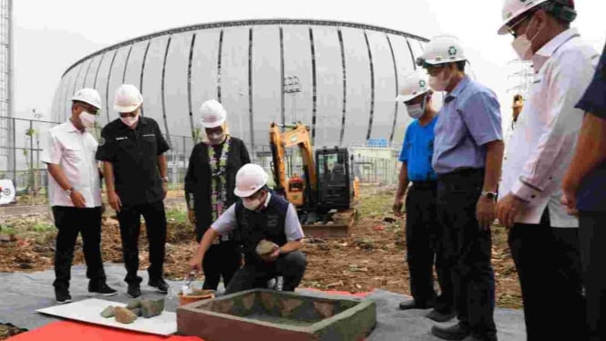 Peletakan Batu Pertama Pembangunan Kampung Susun Bayam