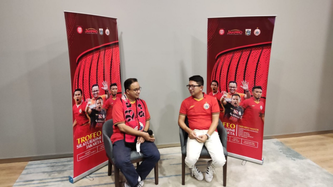 Gubernur DKI Jakarta, Anies Baswedan dan Presiden Persija Mohamad Prapanca