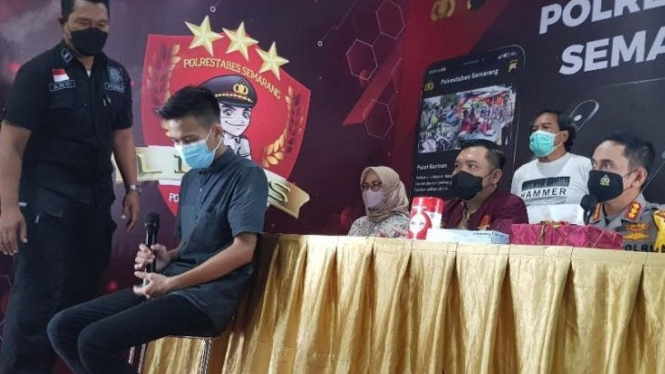 Polisi tangkap pelaku begal payudara di Semarang.