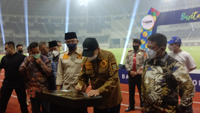 Peresmian Banten International Stadium (BIS) oleh Gubernur Banten Wahidin Halim