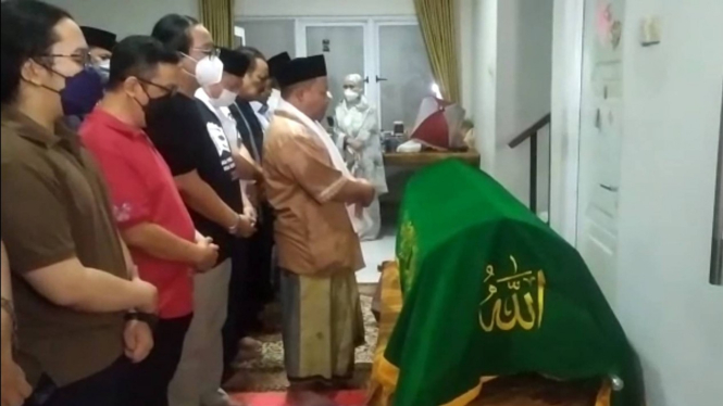 Jenazah Lily Wahid saat di rumah duka, klaster West Covina, Kota Wisata Cibubur.