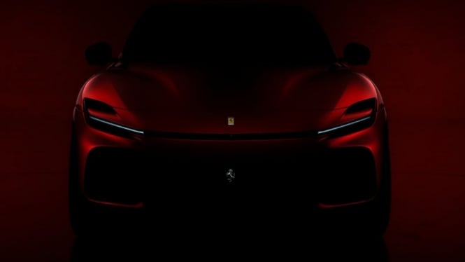 Ilustrasi gambar mobil SUV Pertama Ferrari