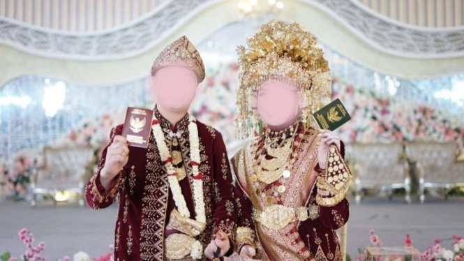 pernikahan Briptu Suci Darma dan Damsir Khalik Masri ASN Pemkab 