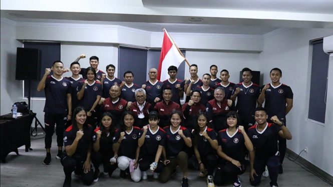 Tim renang Indonesia di SEA Games 2021. 
