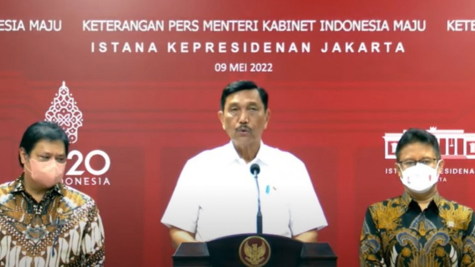 Keterangan Pers Bersama Menteri Kabinet Indonesia Maju, Kantor Presiden