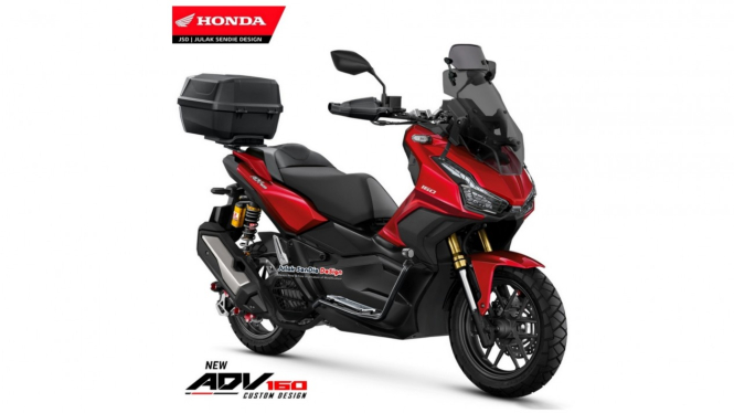 Ilustrasi gambar motor All New Honda ADV160