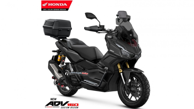 Ilustrasi gambar motor All New Honda ADV160