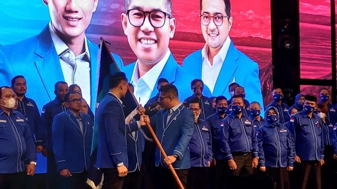 Pelantikan Pengurus DPD Demokrat Sumut Periode 2022-2027 di Kota Medan.