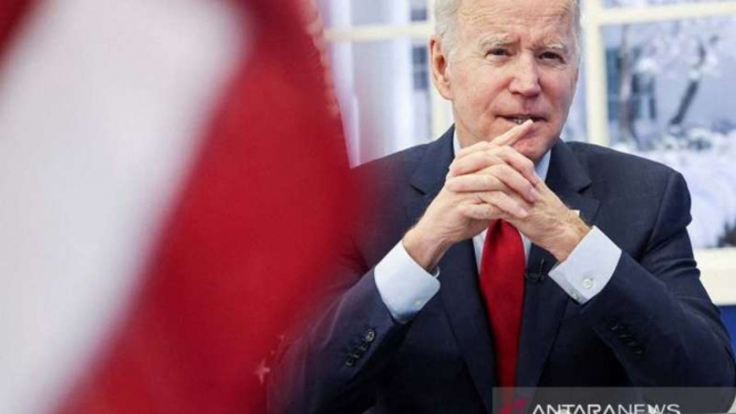 Presiden AS Joe Biden berbicara mengenai perkembangan pandemi di Washington AS
